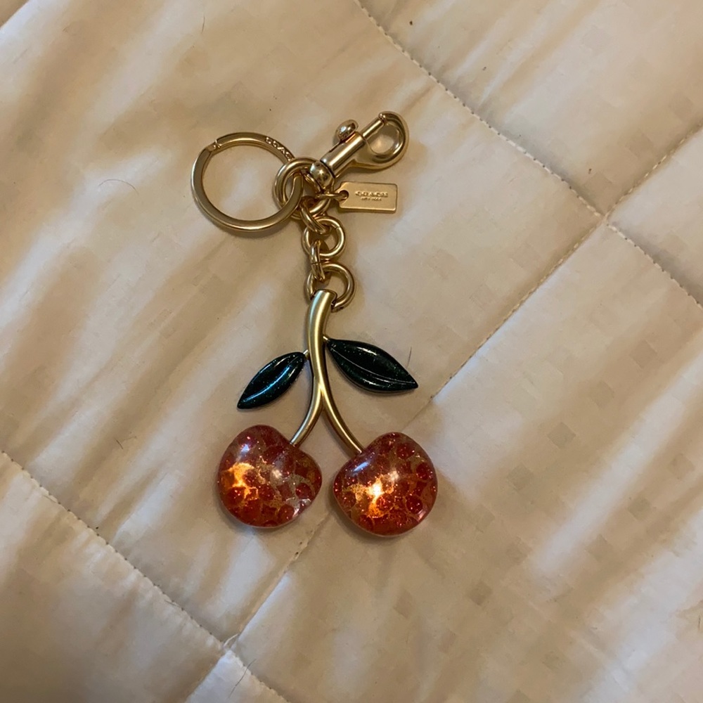 Coach Cherry Keychain